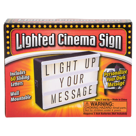 LED Lighted Cinema Box 6"