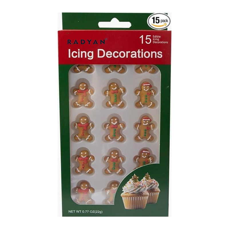 Christmas Edible Cake Decorations Candy Cupcake Topper