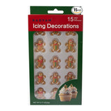 Christmas Edible Cake Decorations Candy Cupcake Topper