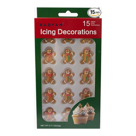 Christmas Edible Cake Decorations Candy Cupcake Topper