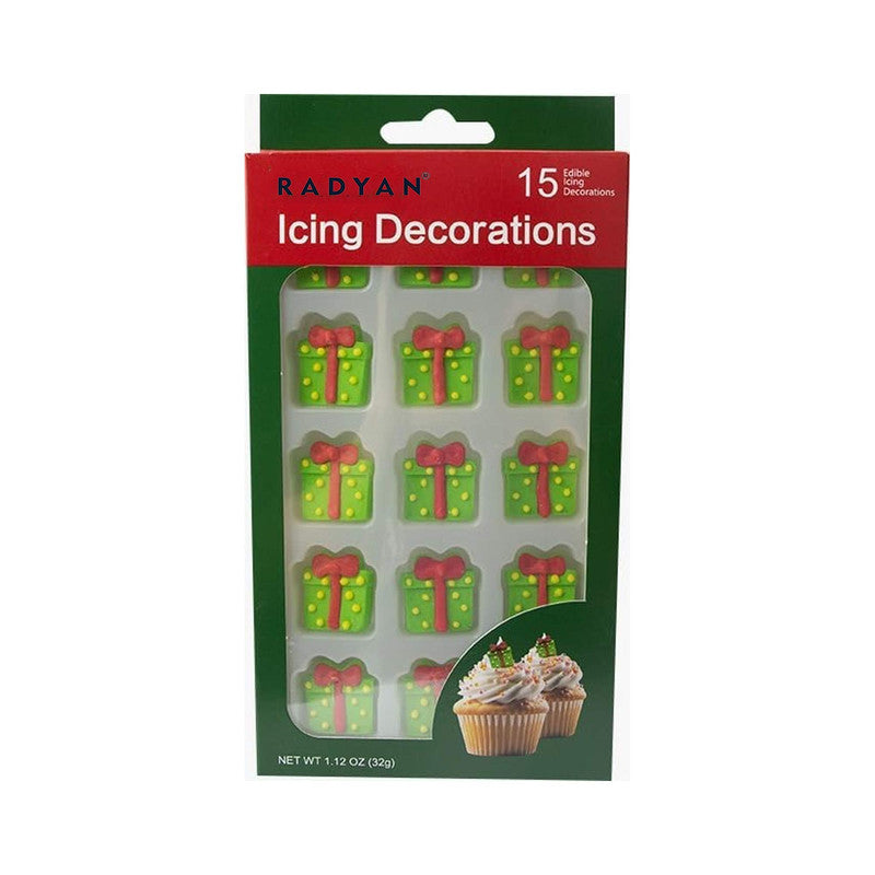 Christmas Edible Cake Decorations Candy Cupcake Topper