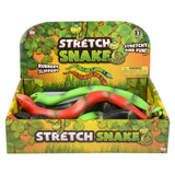 Stretchy Snake 15" Assorted (12 Pc Display)