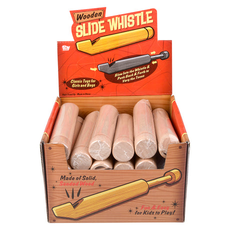 Wooden Slide Whistle 6.5" (24 Pc Display)