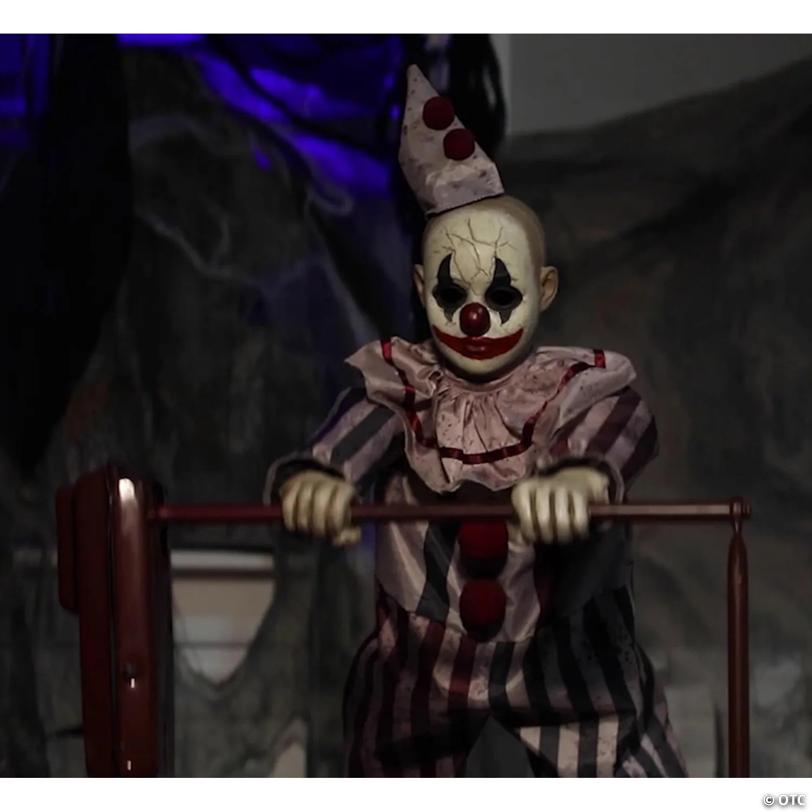 3 Ft. Animated Tumbling Clown Doll Halloween Decoration