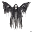 3 Ft. Hanging Grim Reaper with Wings Animated Prop Halloween Decoration