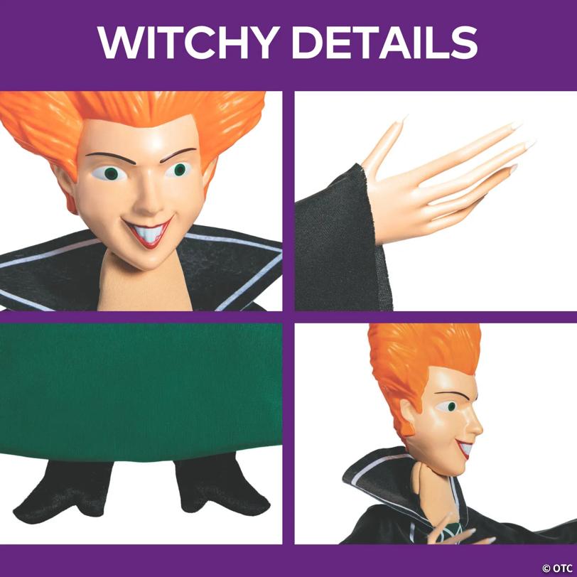 3 Ft. Hocus Pocus™ Winifred Sanderson Medium Posable Hanging Halloween Decoration