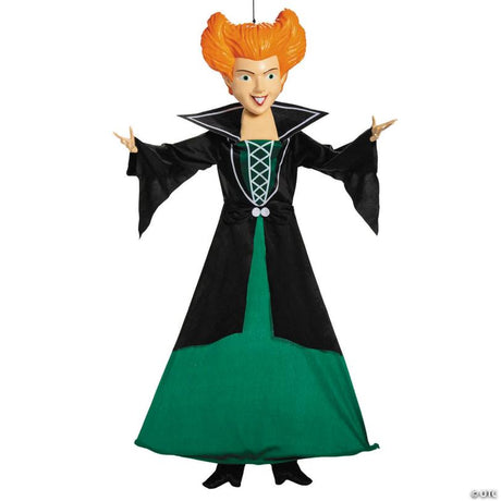 RADYAN Posable Winifred Sanderson Hanging Halloween Decoration from Hocus Pocus shown in a clear product image