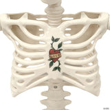 3 Ft. Posable Skeleton with Tattoos Halloween Decoration