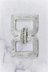 Rhinestone Connector Silver Accent