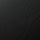Double Side Interlock Sports Polyester Spandex Fabric - Solid Black, 60" Width, 280 GSM (1 Yard)