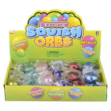 Squish Sticky Metallic Orbs (24 Display)