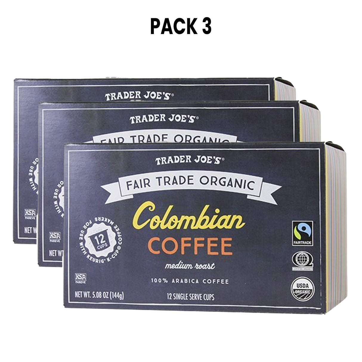 Colombian Coffee Cups Fair Trade Organic 10 Cups