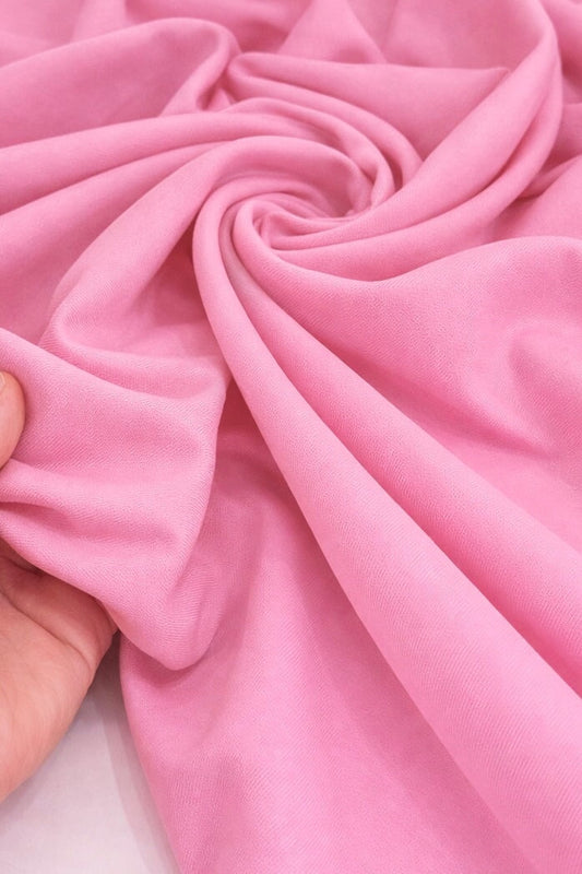 Pink Denim Look Stretch Twill