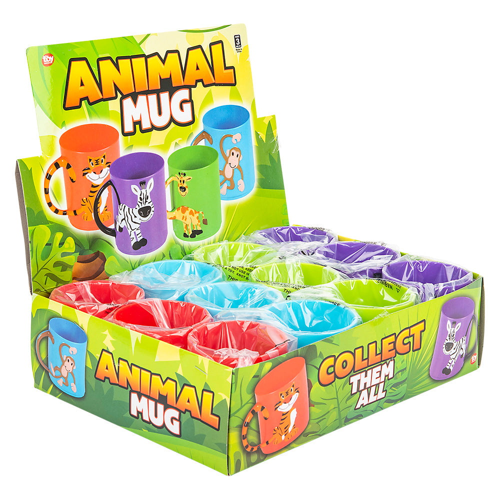 Zoo Animal Mugs (12 Pc Display)