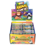 Mini Animal Stamp Set 3x2" (12 Pc Display)