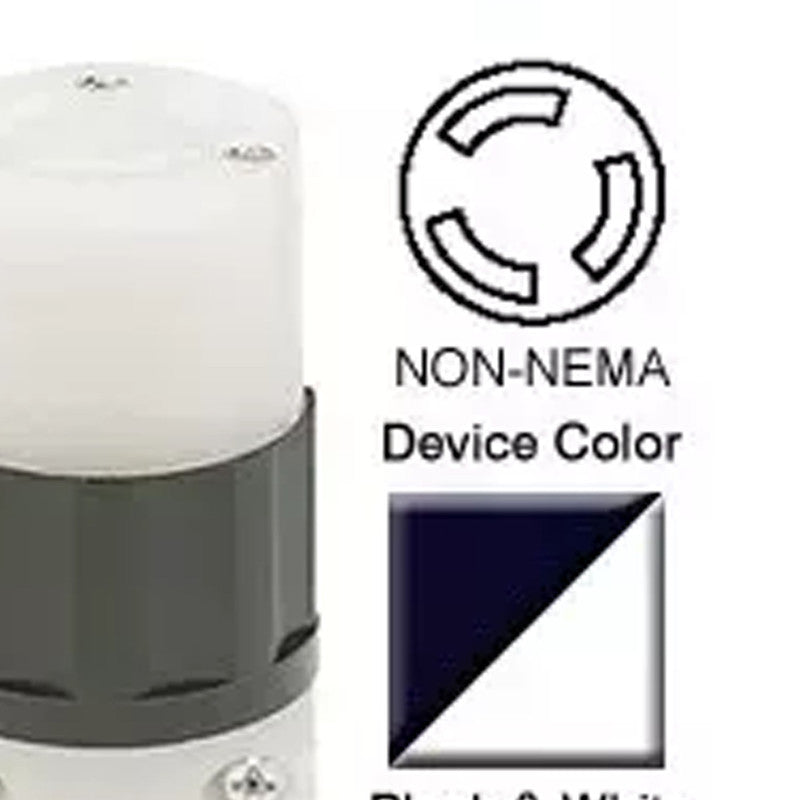 Non-NEMA Connector Industrial Black White