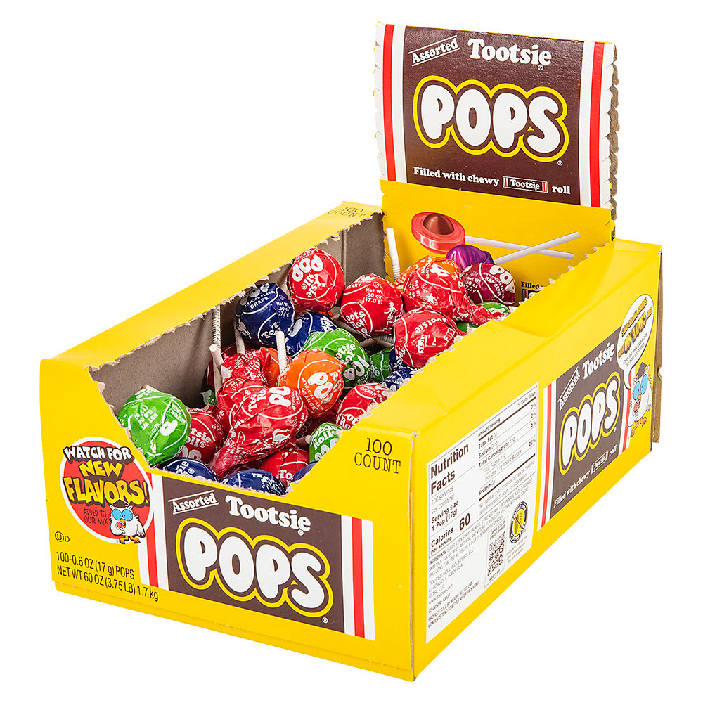 Tootsie Pop Assorted Lollipops (100 Count Box)