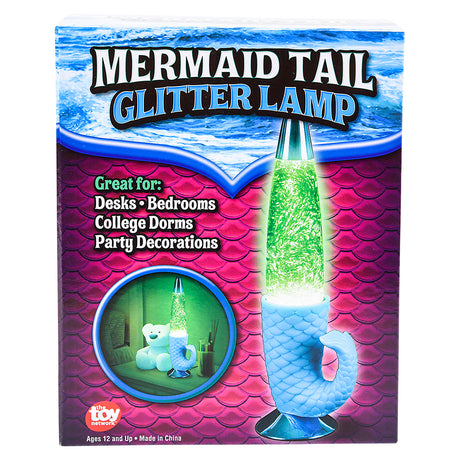 Mermaid Tail Glitter Lamp 13"