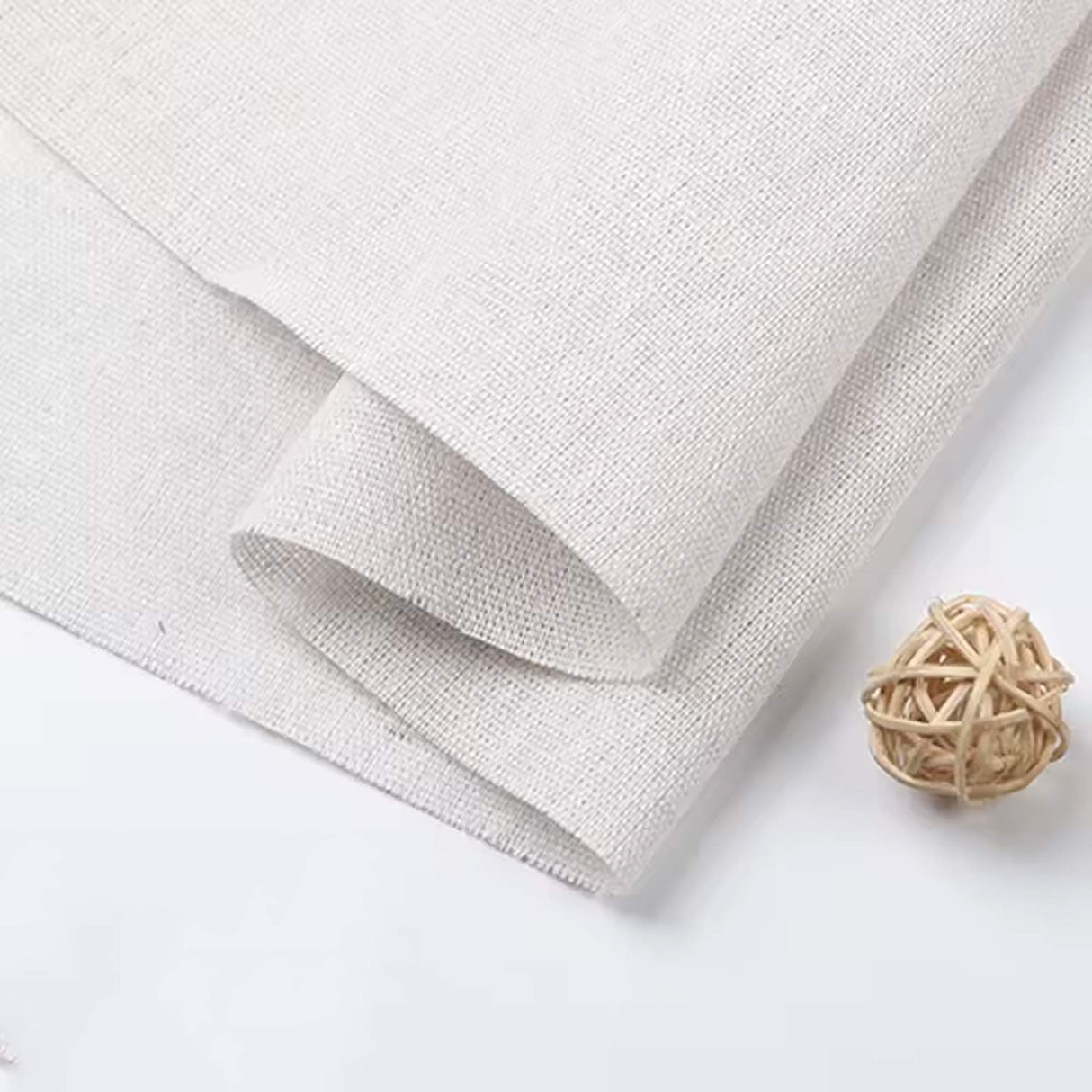150x50cm/150x500cm Cotton Linen Fabric Greige For Embroidery Practice Fabric Decoration Cloth Handmade DIY Sewing TJ20577