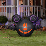2.95 feets Gemmy Disney Mickey Mouse Jack-o-Lantern Inflatable Halloween Decoration