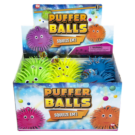Puffer Ball With Eyes (12 PC Display)