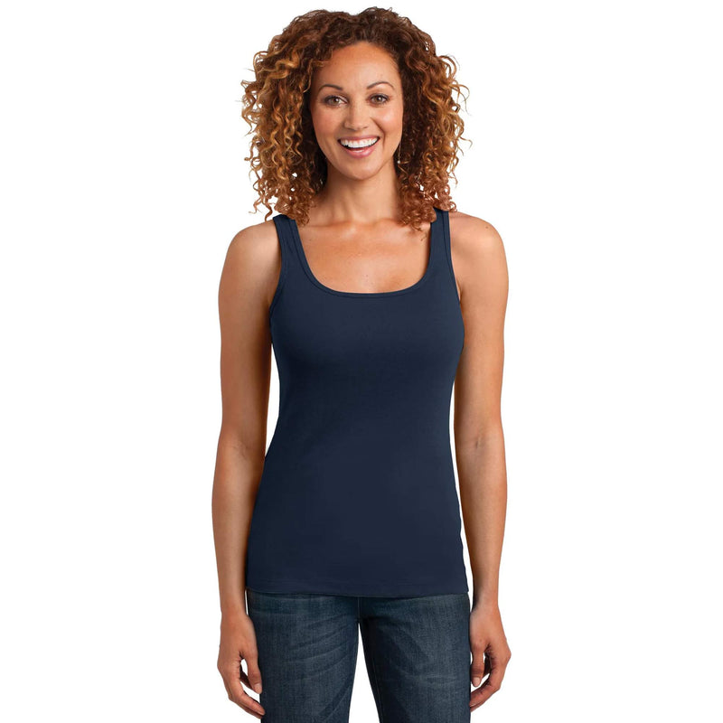 District Made® Ladies Mini Rib Racerback Tank