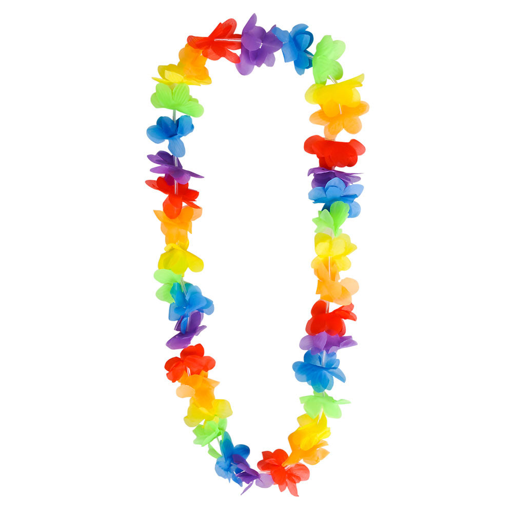 Rainbow Flower Leis (1 DZ)