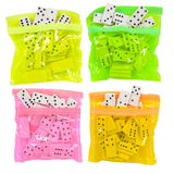 Mini Dominoes With Neon Pouch (1 DZ)