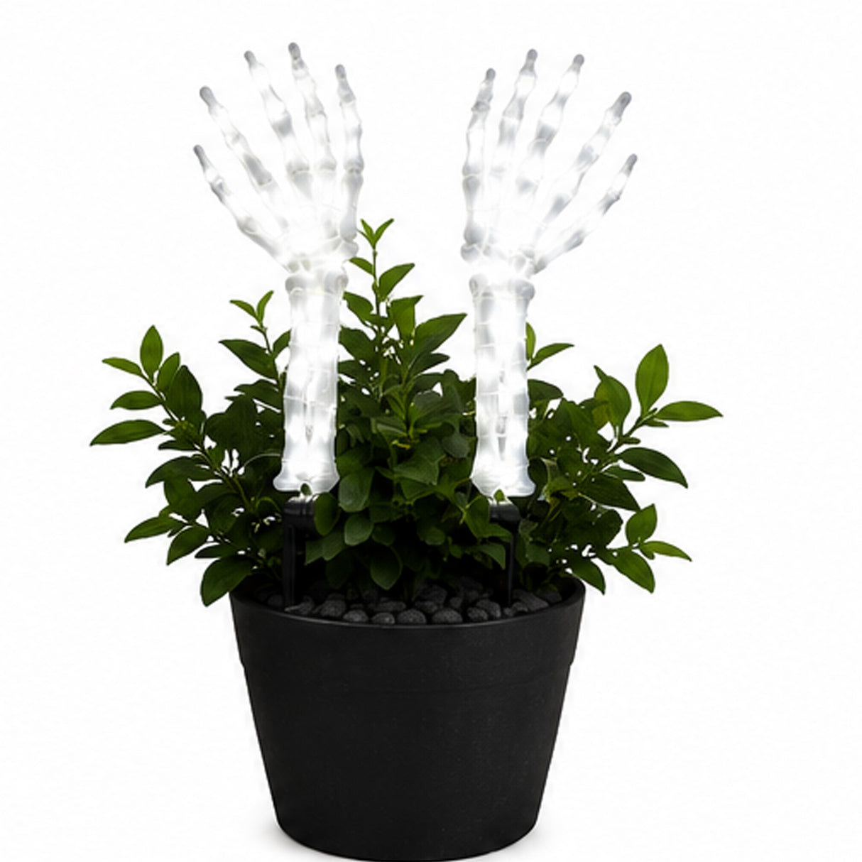 Cool White Light Ghost Hands Halloween Decor 1 Pair Set