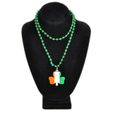 Irish Flag Shamrock Beads Necklace (1 DZ)