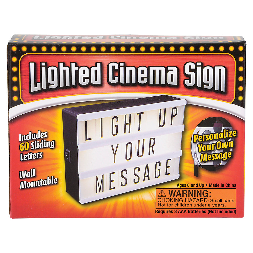 LED Lighted Cinema Box 6"