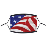 Patriotic Face Mask Adult Size (1 DZ)