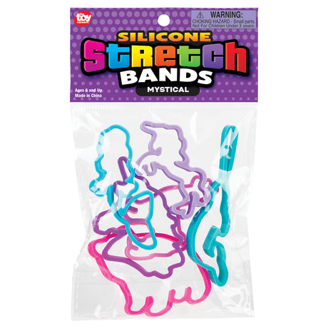 Mystical Silicone Stretch Bands (144 Pc Can)