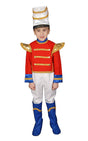 Boys toy soldier costume with coat pants boot covers and hat