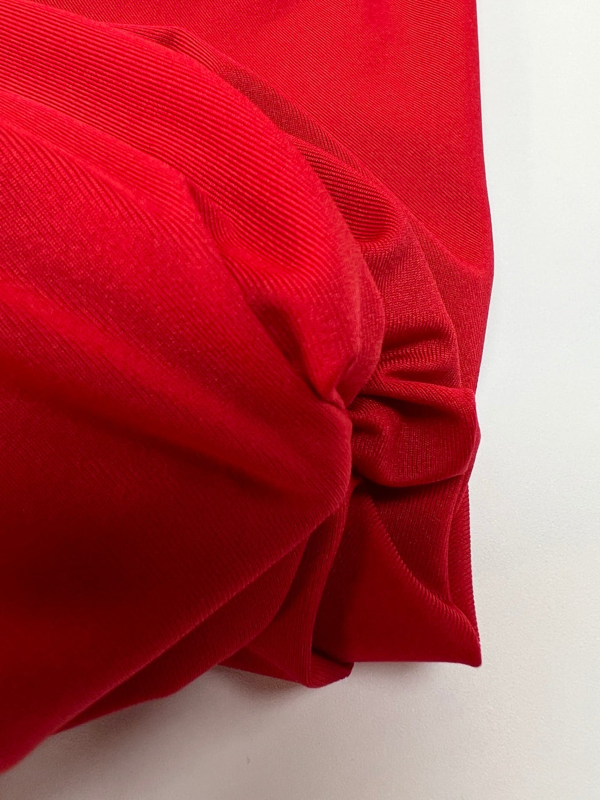 Red Stretch Knitted Fabric