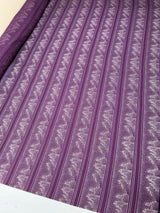 Wool Printed Purple Beige Fabric