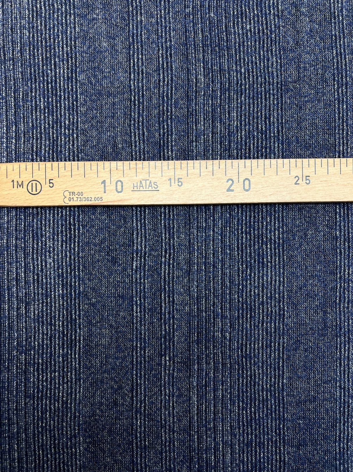 Italian Melange Striped Wool Fabric