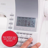 Singer Quantum Stylist 9960 Sewing Machine - With Extension Table, White (1 Unit)