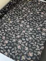 Polyester Lurex Chiffon Printed Green Black