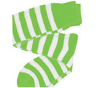 Green and White Socks (Item Packed By the Dozen)
