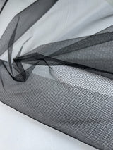 Black Polyamid Mesh Fabric