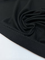 Italian Black Wool Suit Fabric