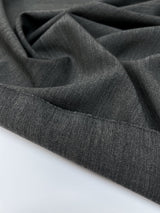 Italian Melange Wool Suit Fabric Gray Black
