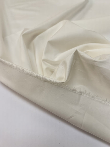 Cotton Poplin White Shade Stretch
