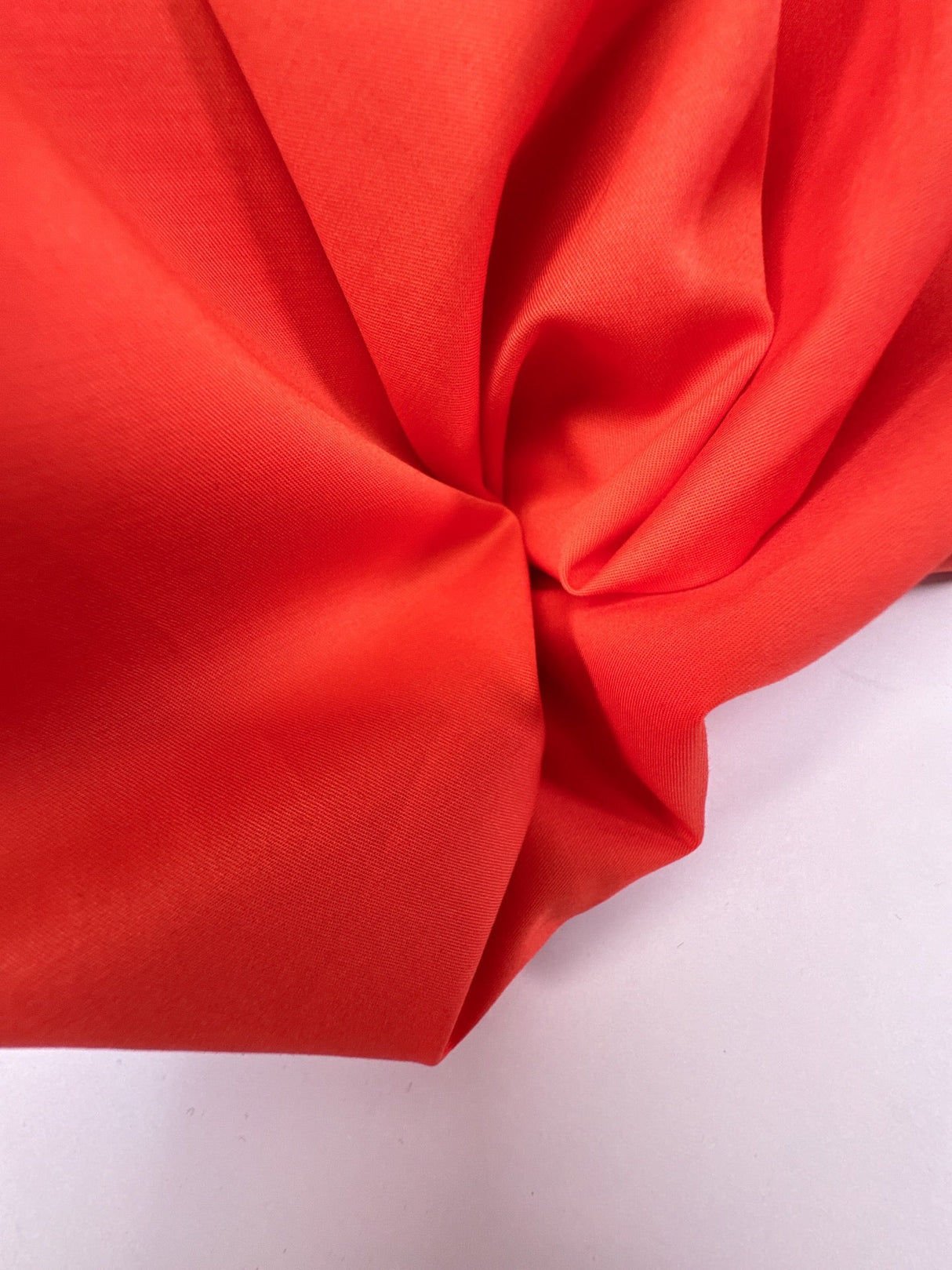 Viscose Elastane Huckaback Fabric Red Orange