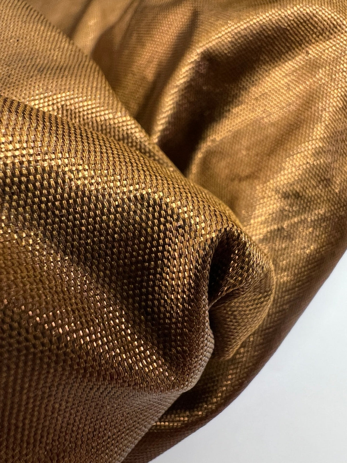 Lurex Changeant Melange Brown Fabric