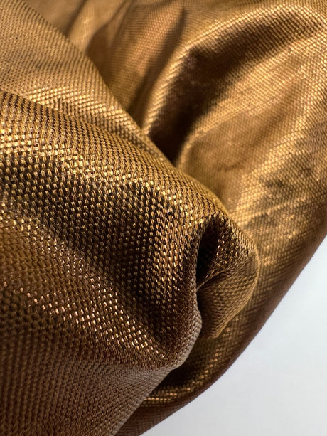 Lurex Changeant Melange Brown Fabric