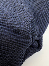 Cotton Basket Weave Fabric Blue Shade