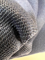 Wool Polyamide Elastane Knitted Fabric Blue