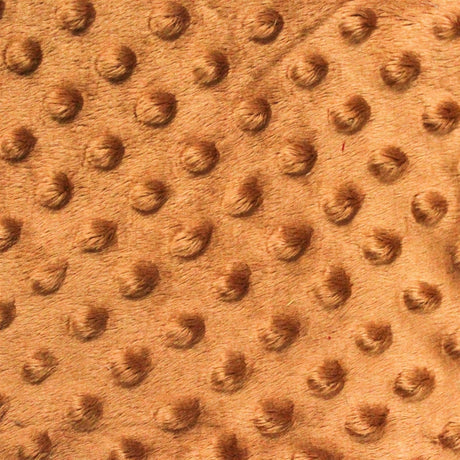 Minky Dimple Dot Faux Fur Fabric - 100 Percent Polyester, Embossed Dimple Dot, 60" Width (1 Yard)